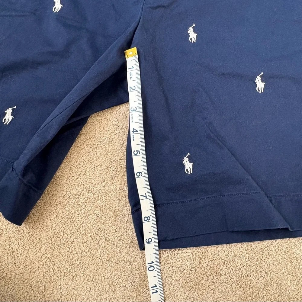 Polo by Ralph Lauren Navy Blue White Logo Men's Shorts EUC - Picture 9 of 9